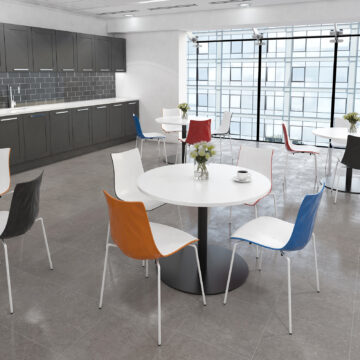 Table with built in power 800mm round - Image 7